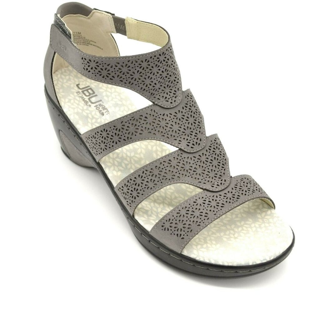 JBU Jambu Womens Bianca Wedge Sandal Size 11M Grey